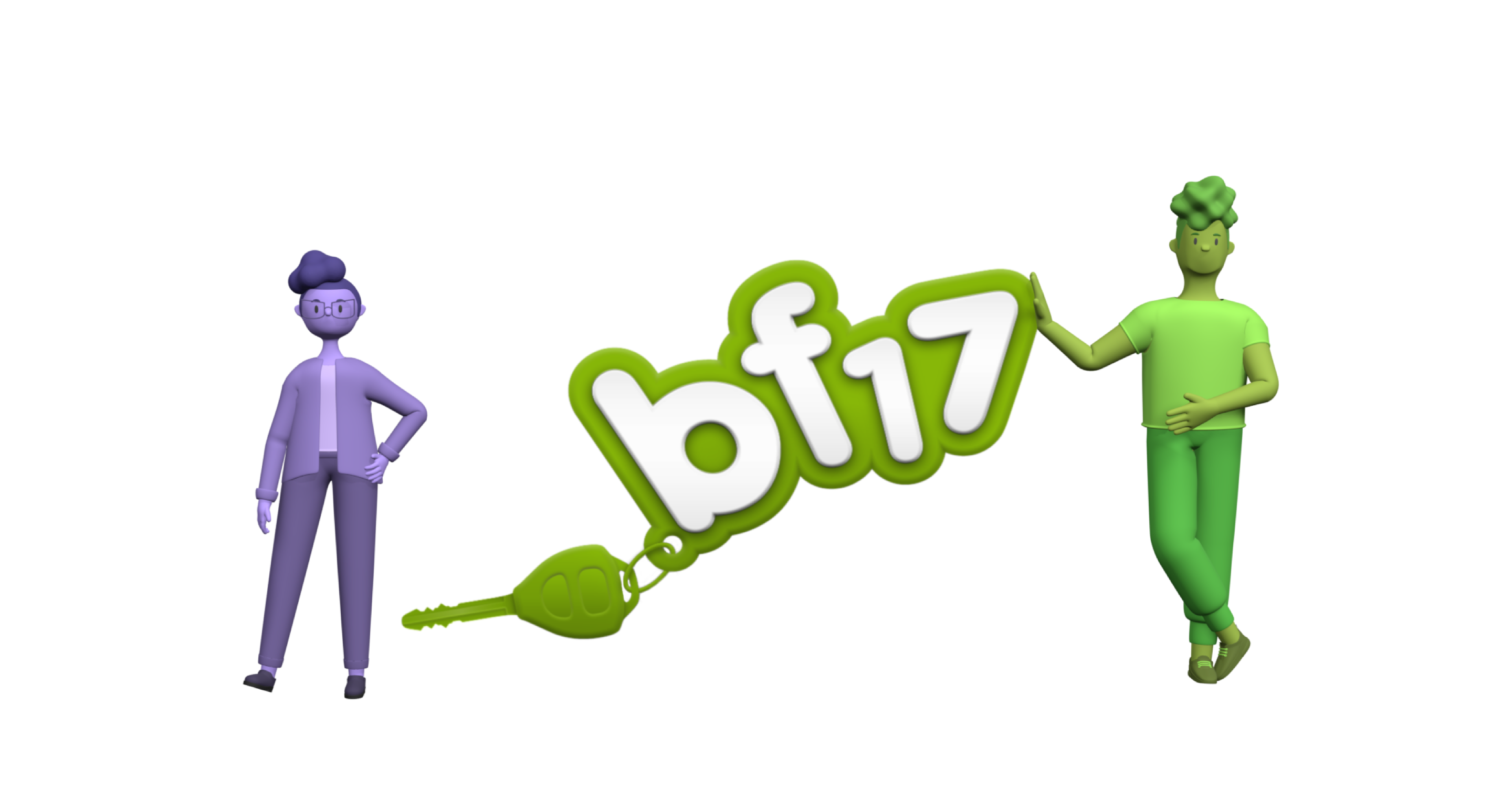 BF17-logo mit Begeitperson und Jugendliche